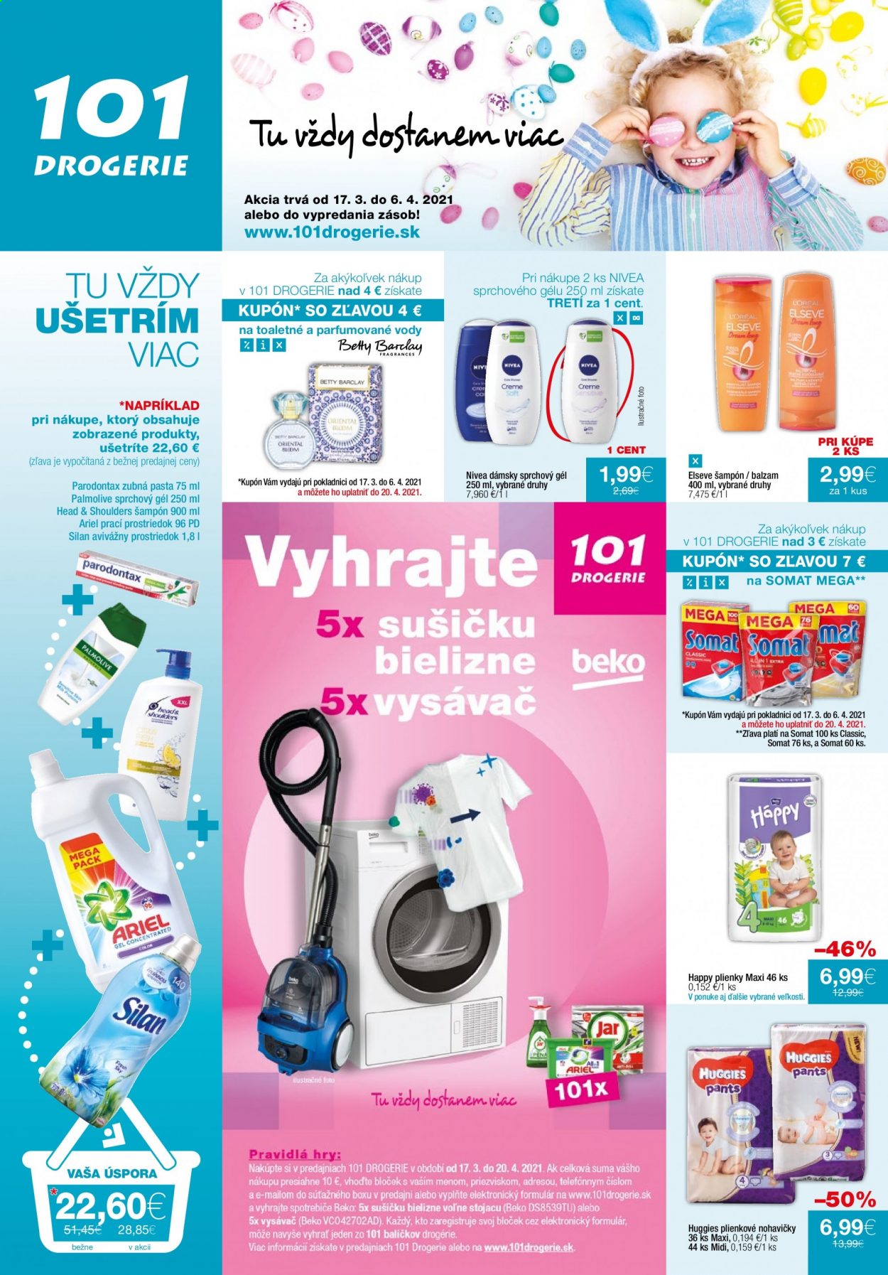 Leták 101 Drogerie - 17.3.2021 - 6.4.2021. Strana 1