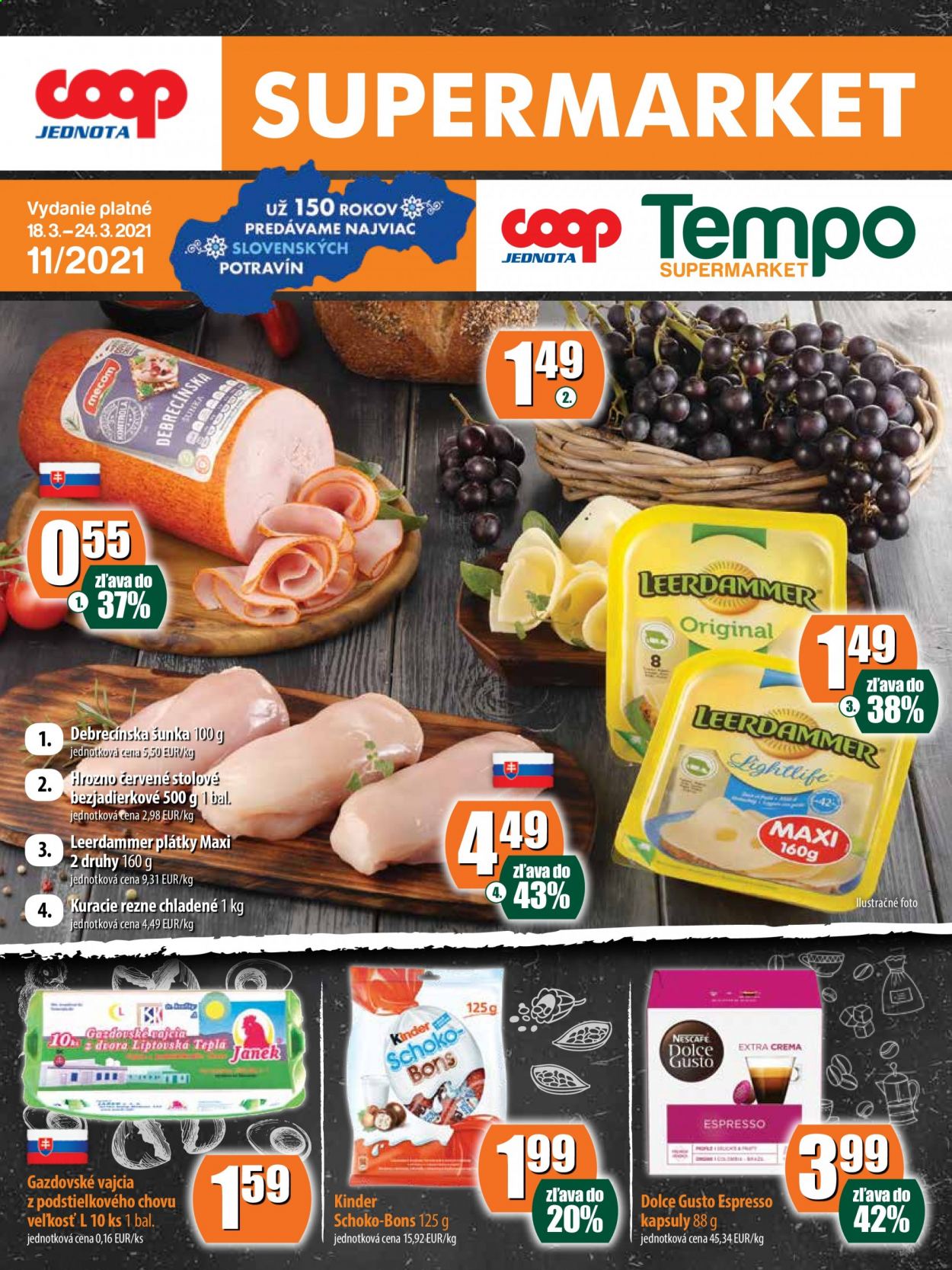 Leták COOP Jednota - 18.3.2021 - 24.3.2021. Strana 1