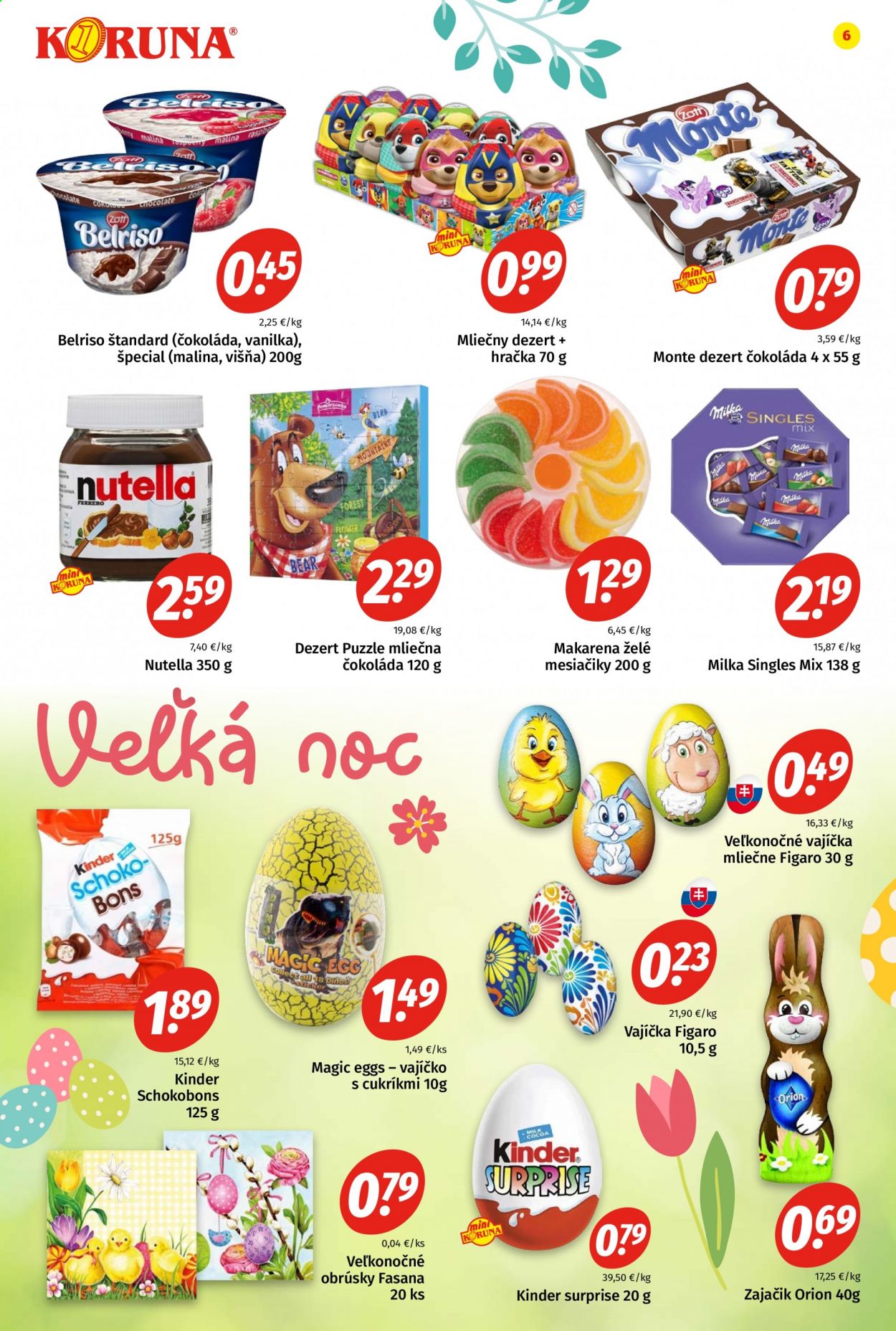 Leták Potraviny KORUNA - 19.3.2021 - 7.4.2021. Strana 6