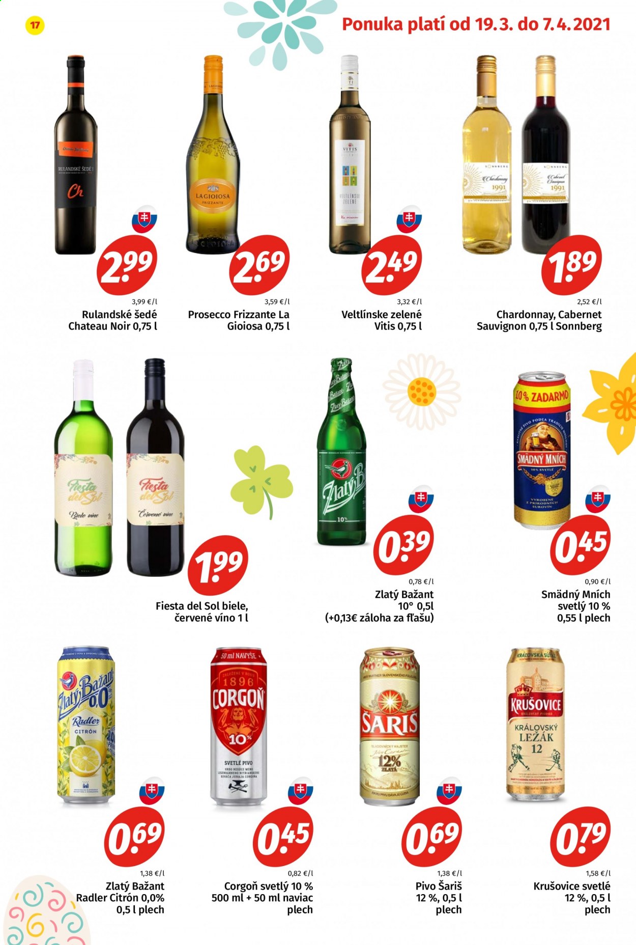 Leták Potraviny KORUNA - 19.3.2021 - 7.4.2021. Strana 17