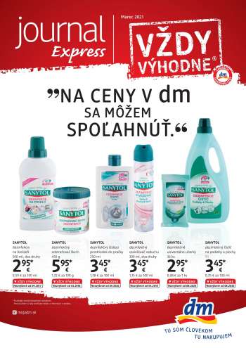 Leták dm drogerie - 21.3.2021 - 31.3.2021.