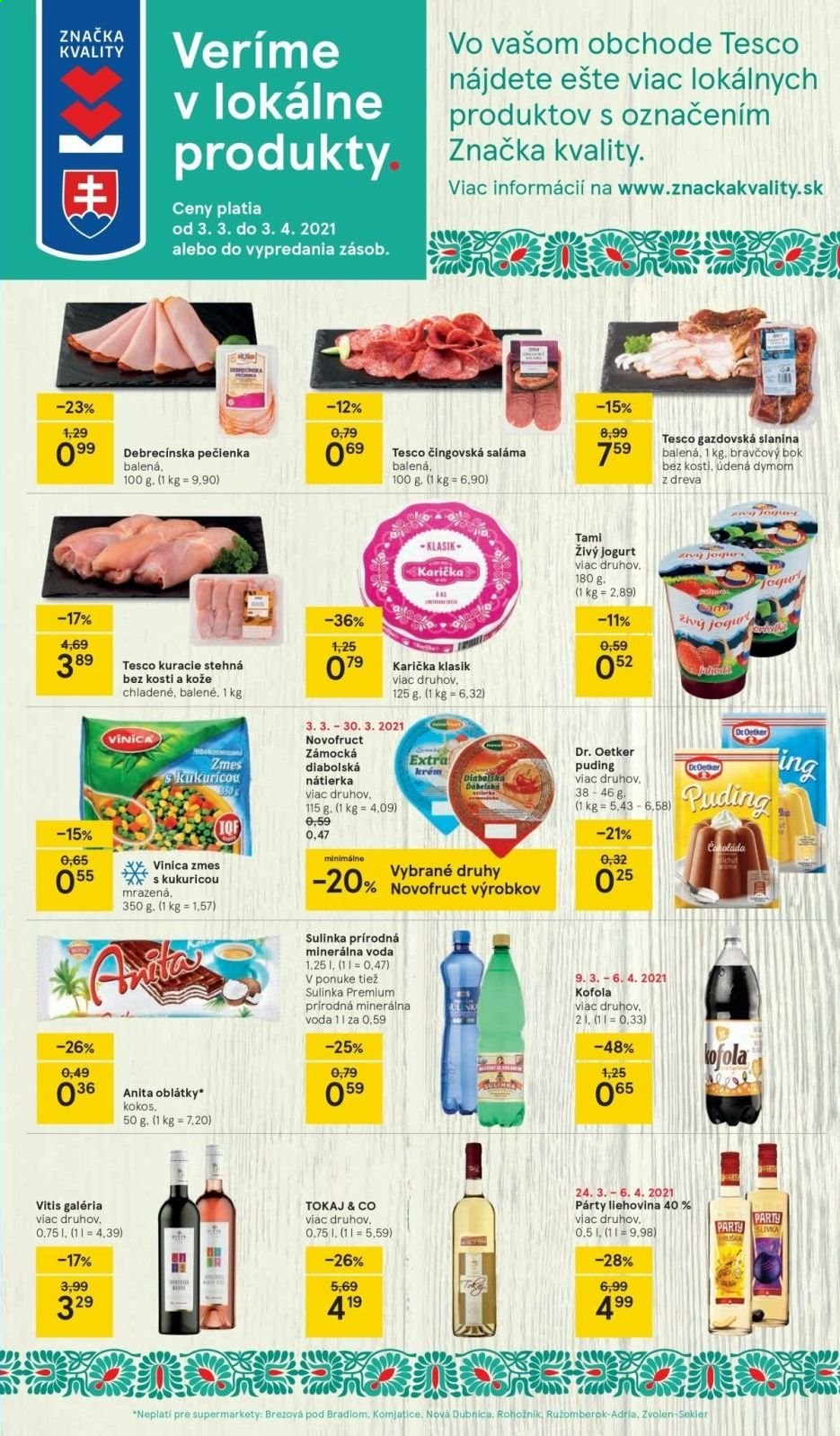 Leták TESCO supermarket - 24.3.2021 - 29.3.2021. Strana 3