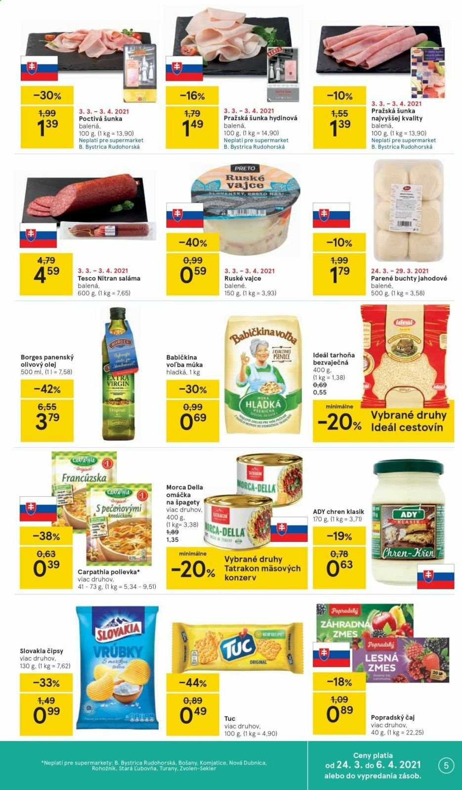 Leták TESCO supermarket - 24.3.2021 - 29.3.2021. Strana 5