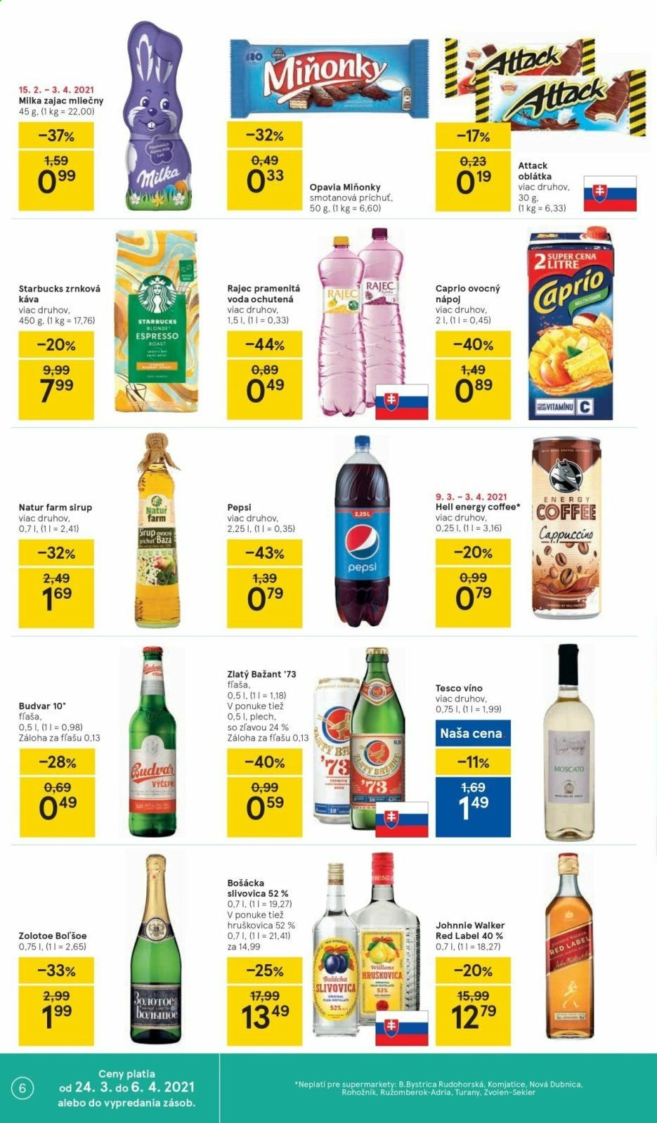 Leták TESCO supermarket - 24.3.2021 - 29.3.2021. Strana 6