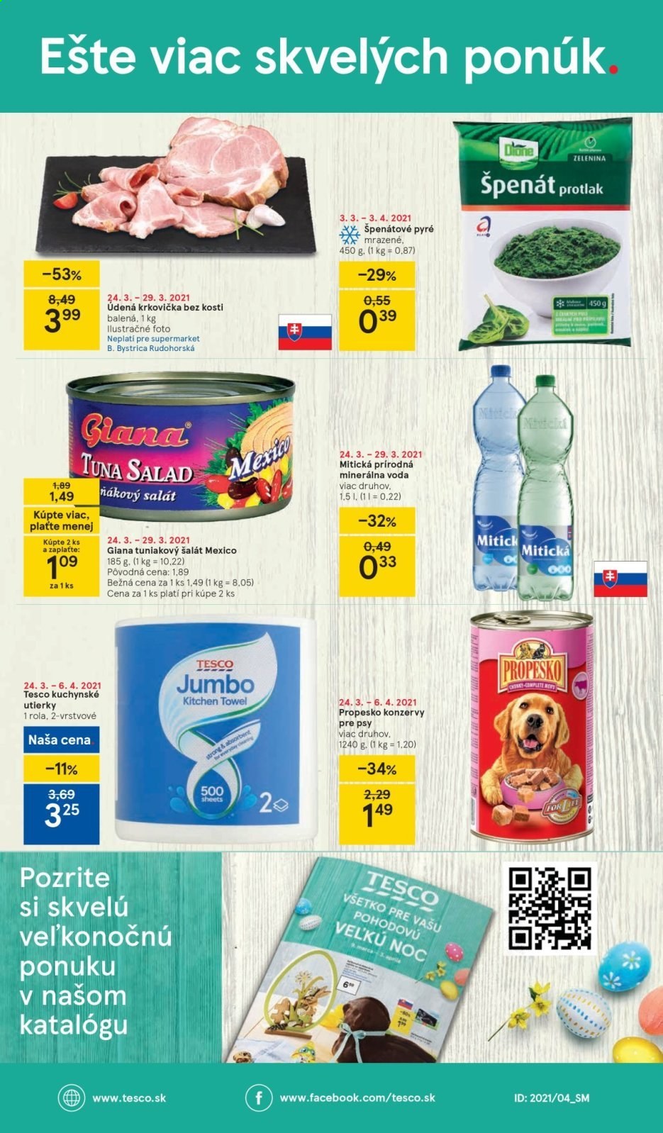 Leták TESCO supermarket - 24.3.2021 - 29.3.2021. Strana 8