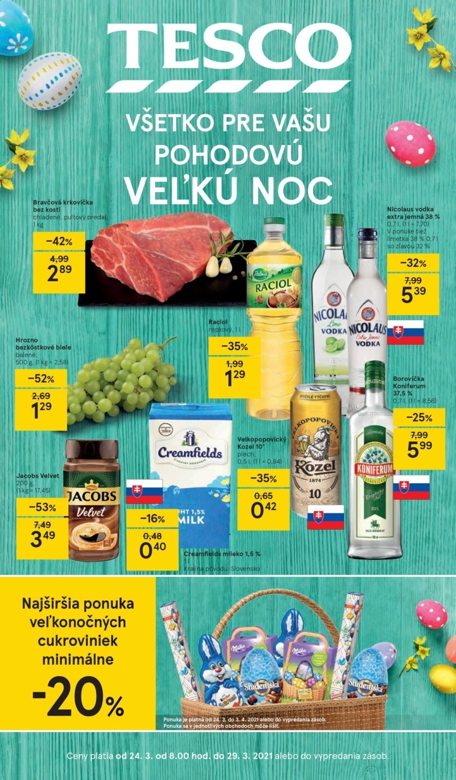 Leták TESCO - 24.3.2021 - 29.3.2021. Strana 1