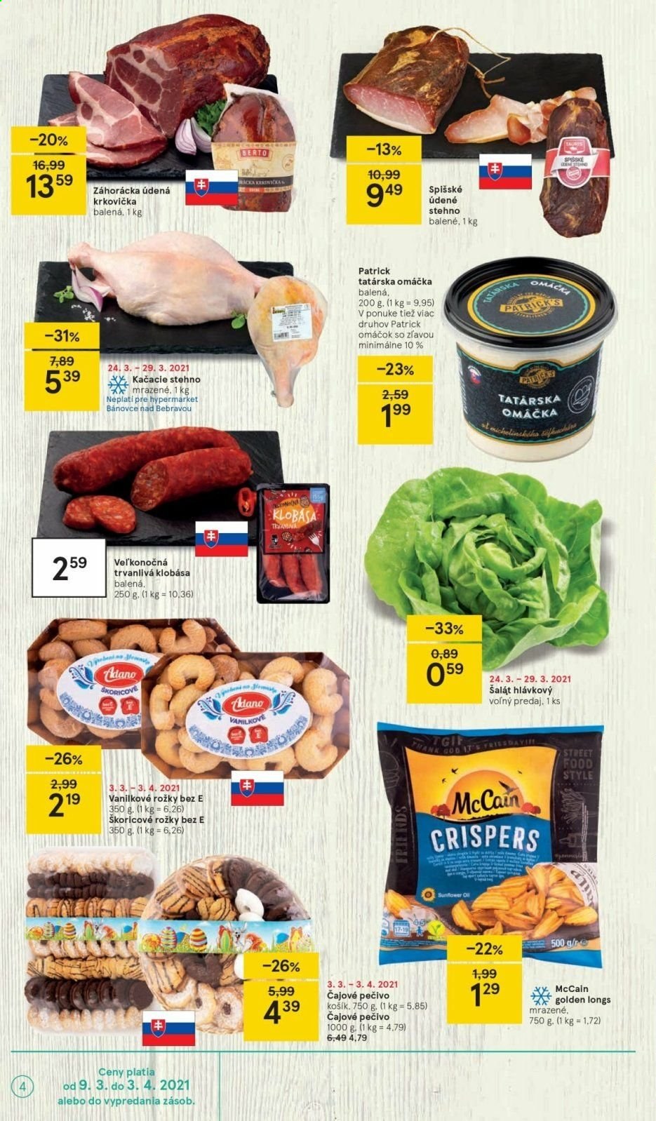 Leták TESCO - 24.3.2021 - 29.3.2021. Strana 4