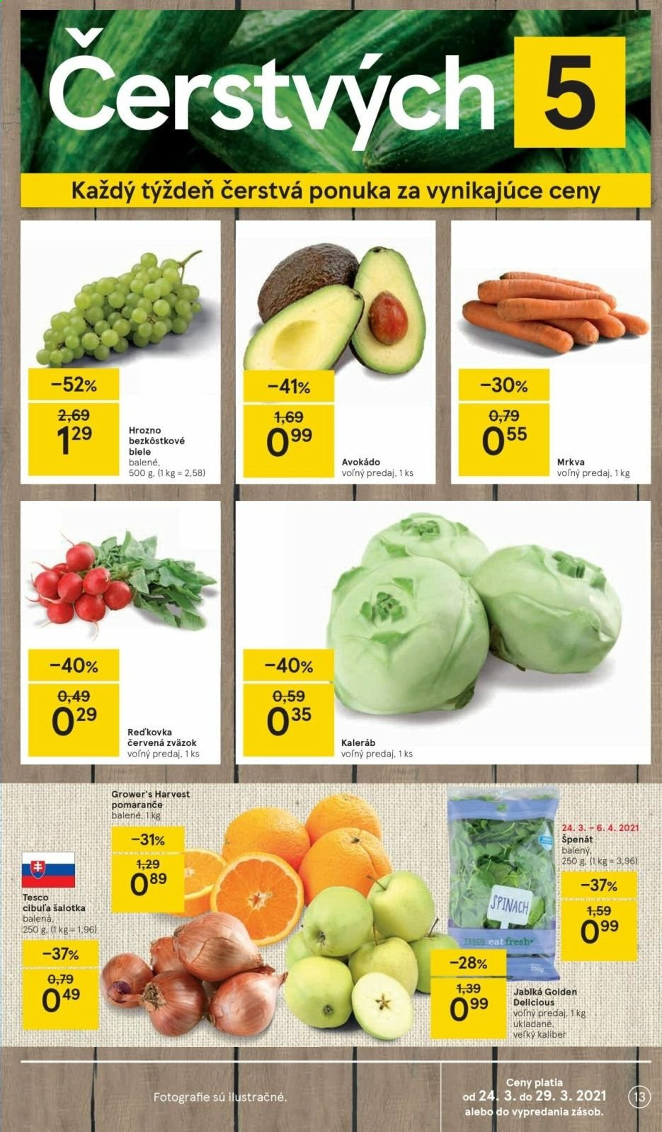 Leták TESCO - 24.3.2021 - 29.3.2021. Strana 13