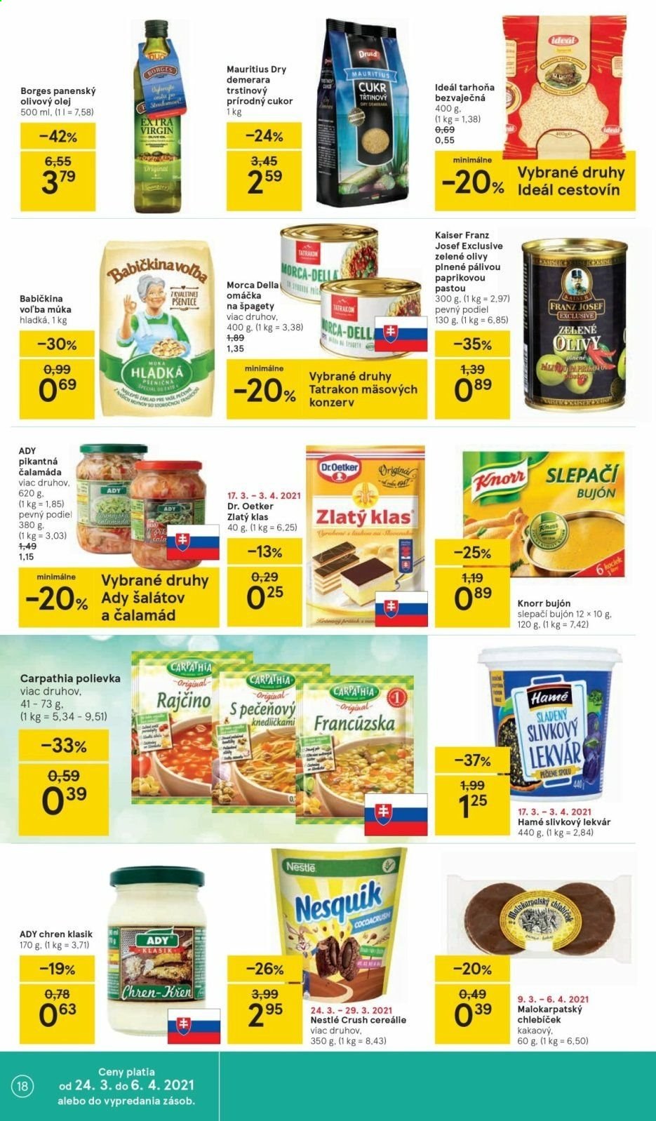 Leták TESCO - 24.3.2021 - 29.3.2021. Strana 18