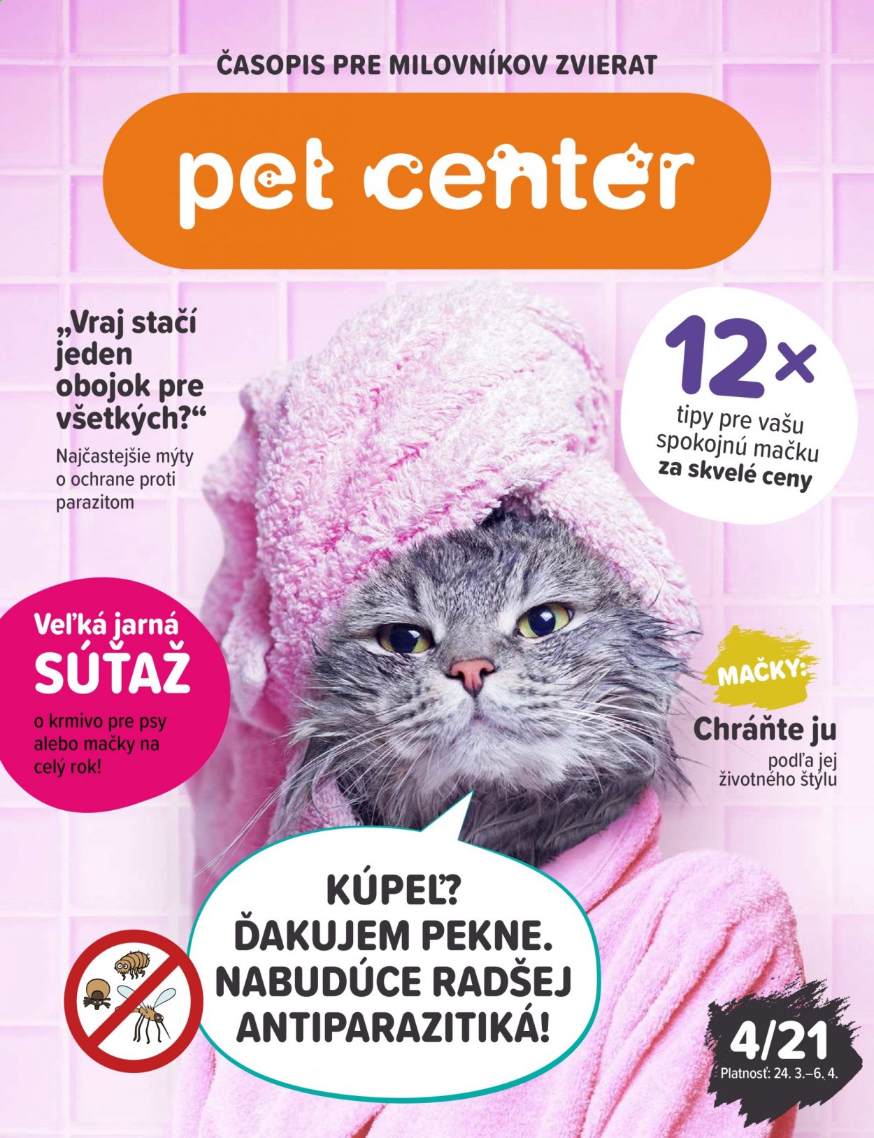 Leták Pet Center - 24.3.2021 - 6.4.2021 - Produkty v akcii - krmivo pre psov. Strana 1.