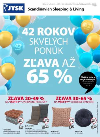 Leták JYSK - 25.3.2021 - 7.4.2021.
