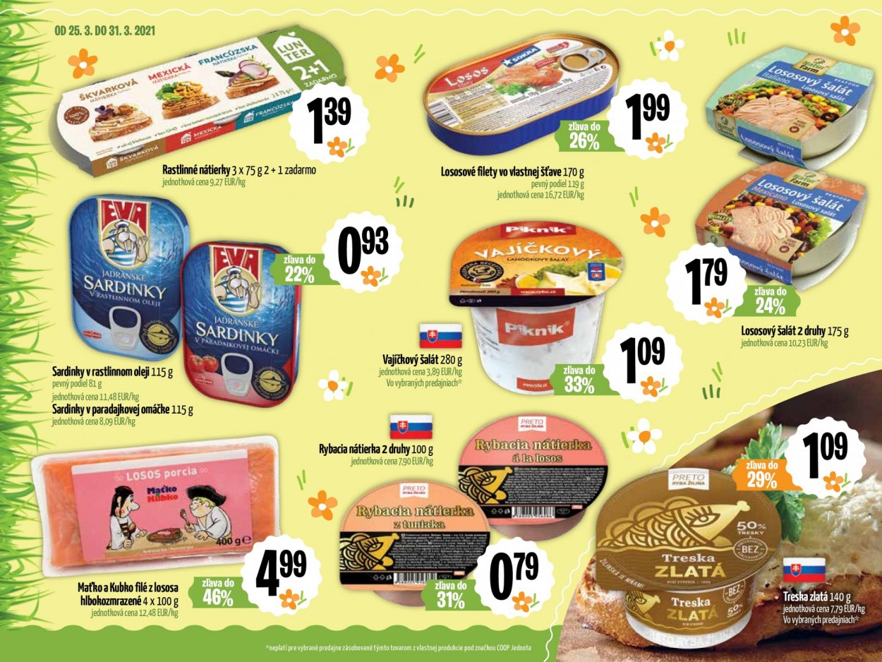 Leták COOP Jednota - 25.3.2021 - 31.3.2021. Strana 6