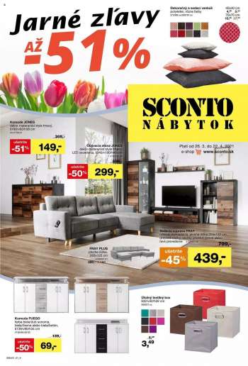 Leták Sconto nábytok - 26.3.2021 - 22.4.2021.