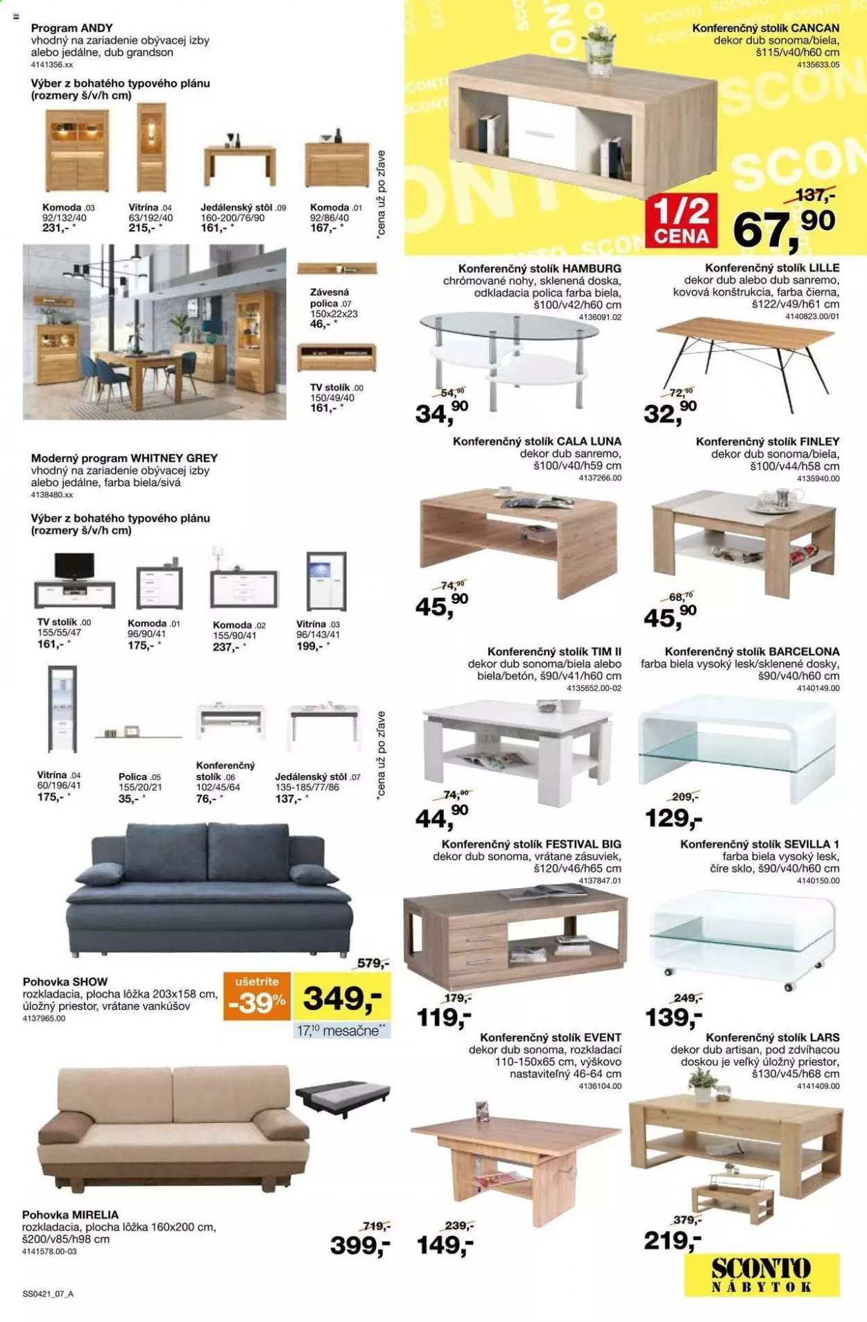 Leták Sconto nábytok - 26.3.2021 - 22.4.2021. Strana 7