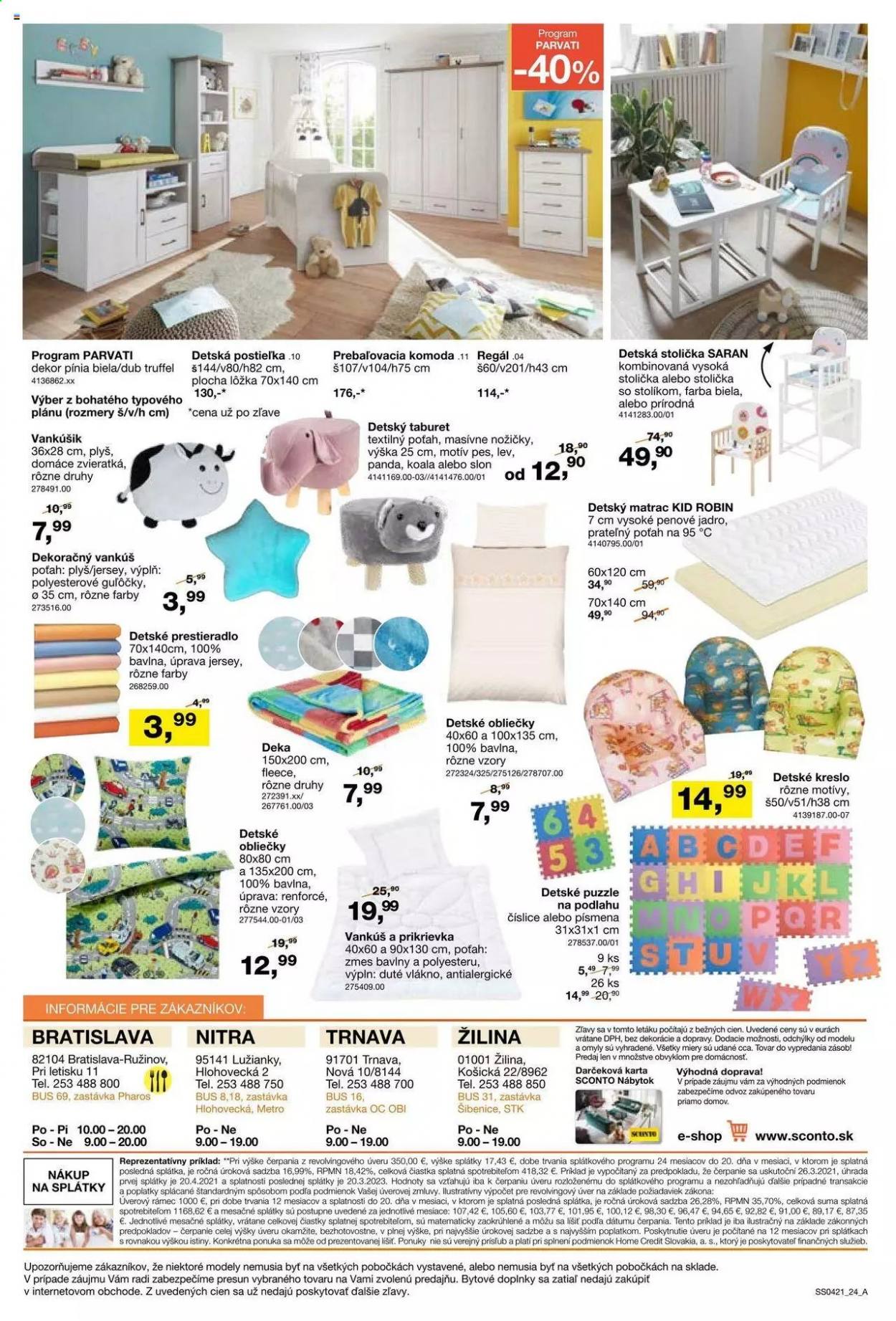 Leták Sconto nábytok - 26.3.2021 - 22.4.2021. Strana 24