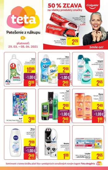 Leták Teta drogerie - 29.3.2021 - 8.4.2021.