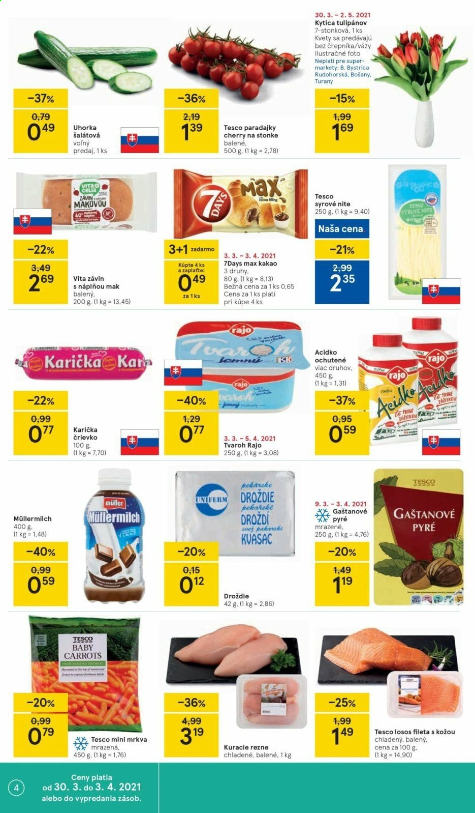 Leták TESCO supermarket - 30.3.2021 - 3.4.2021. Strana 4