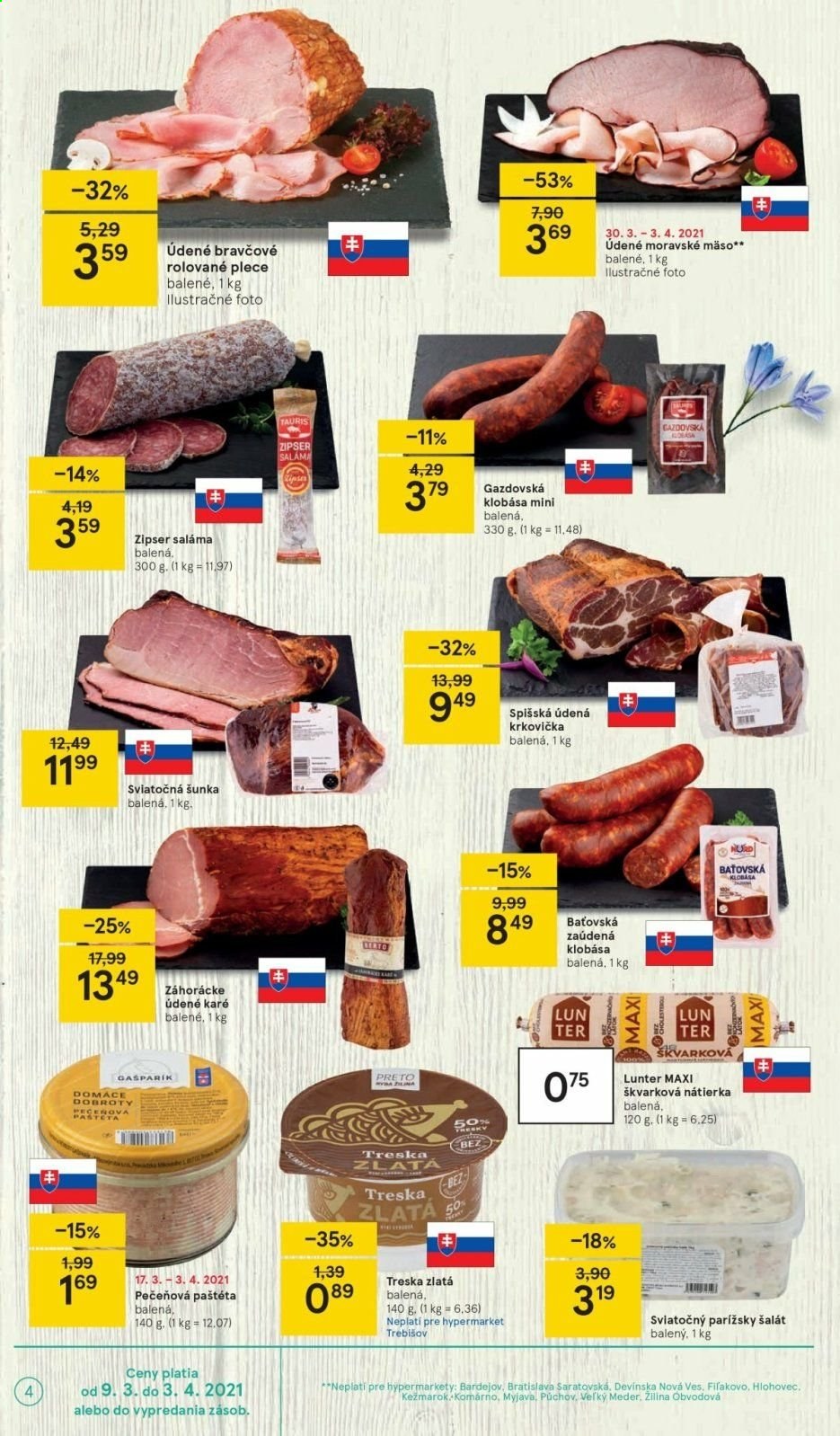 Leták TESCO - 30.3.2021 - 3.4.2021. Strana 4
