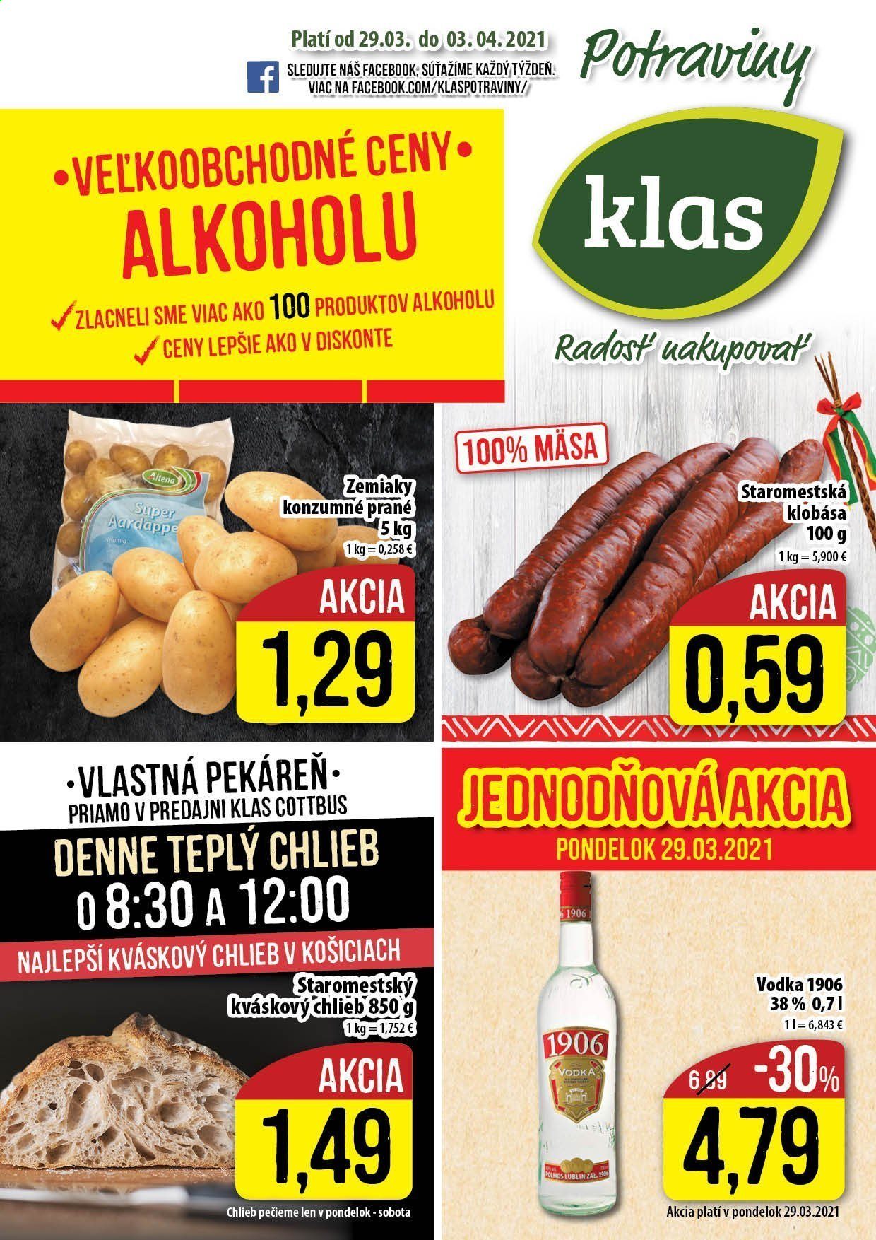 Leták Klas - 29.3.2021 - 3.4.2021. Strana 1