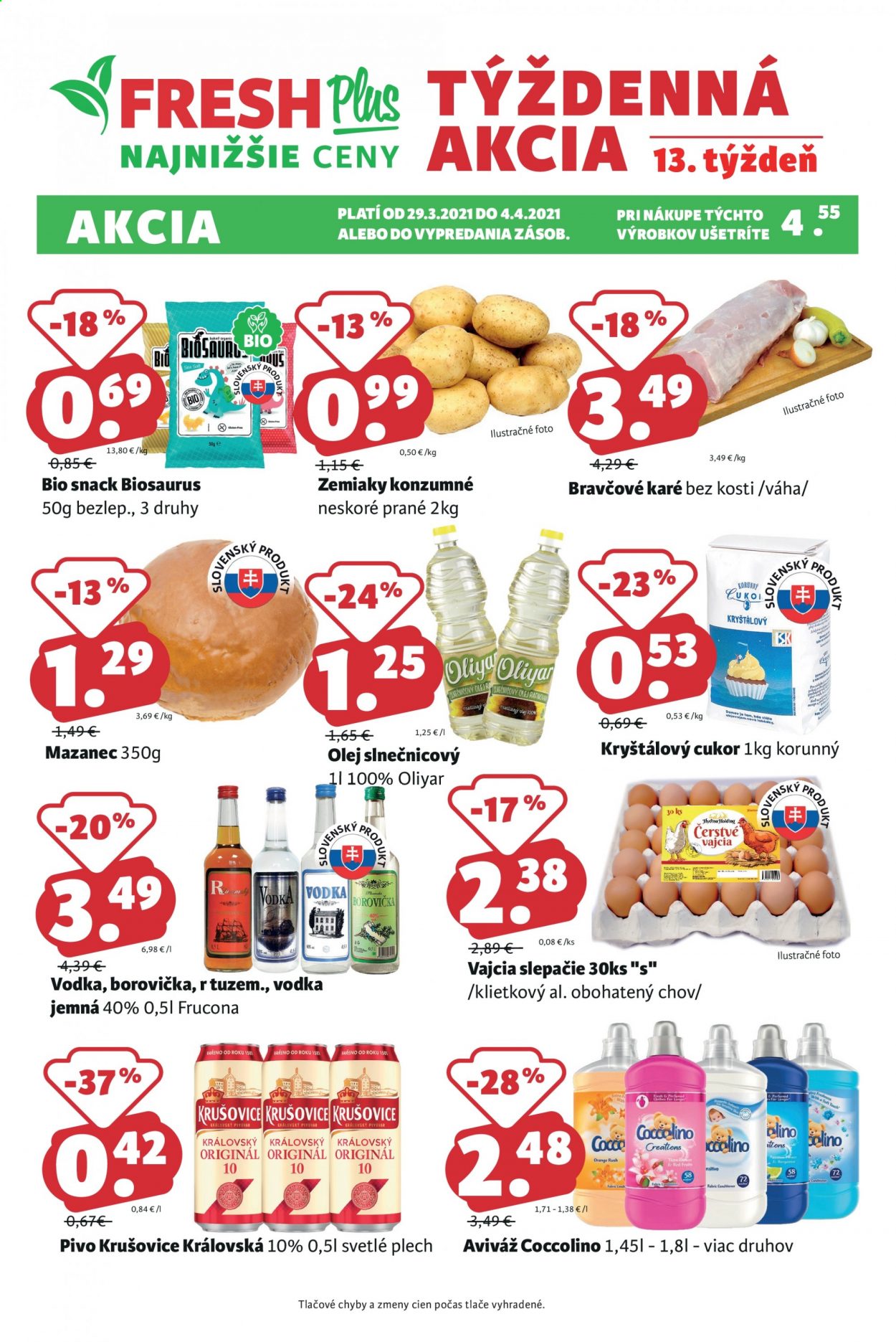 Leták FRESH - 29.3.2021 - 4.4.2021. Strana 1