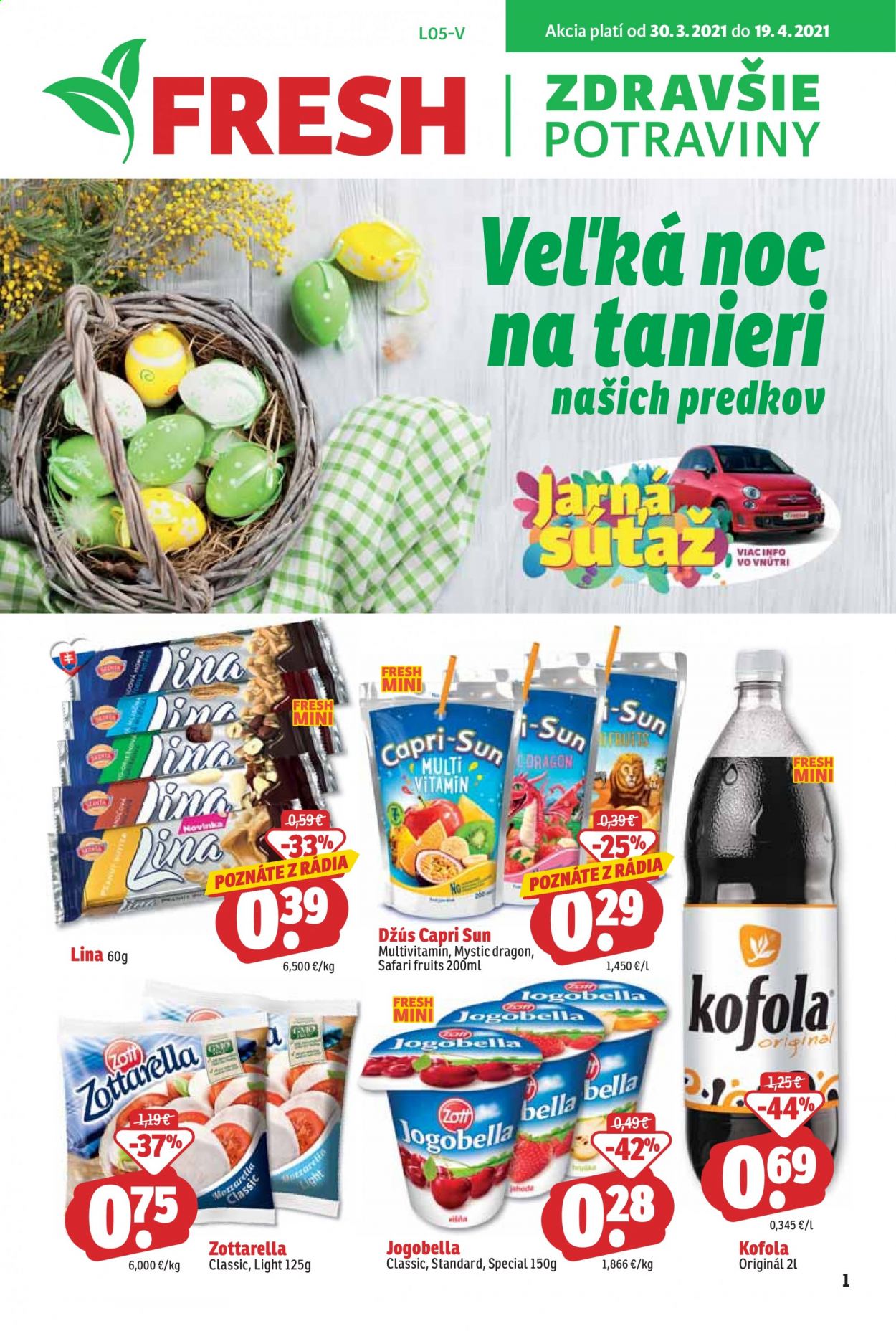 Leták FRESH - 30.3.2021 - 19.4.2021. Strana 1