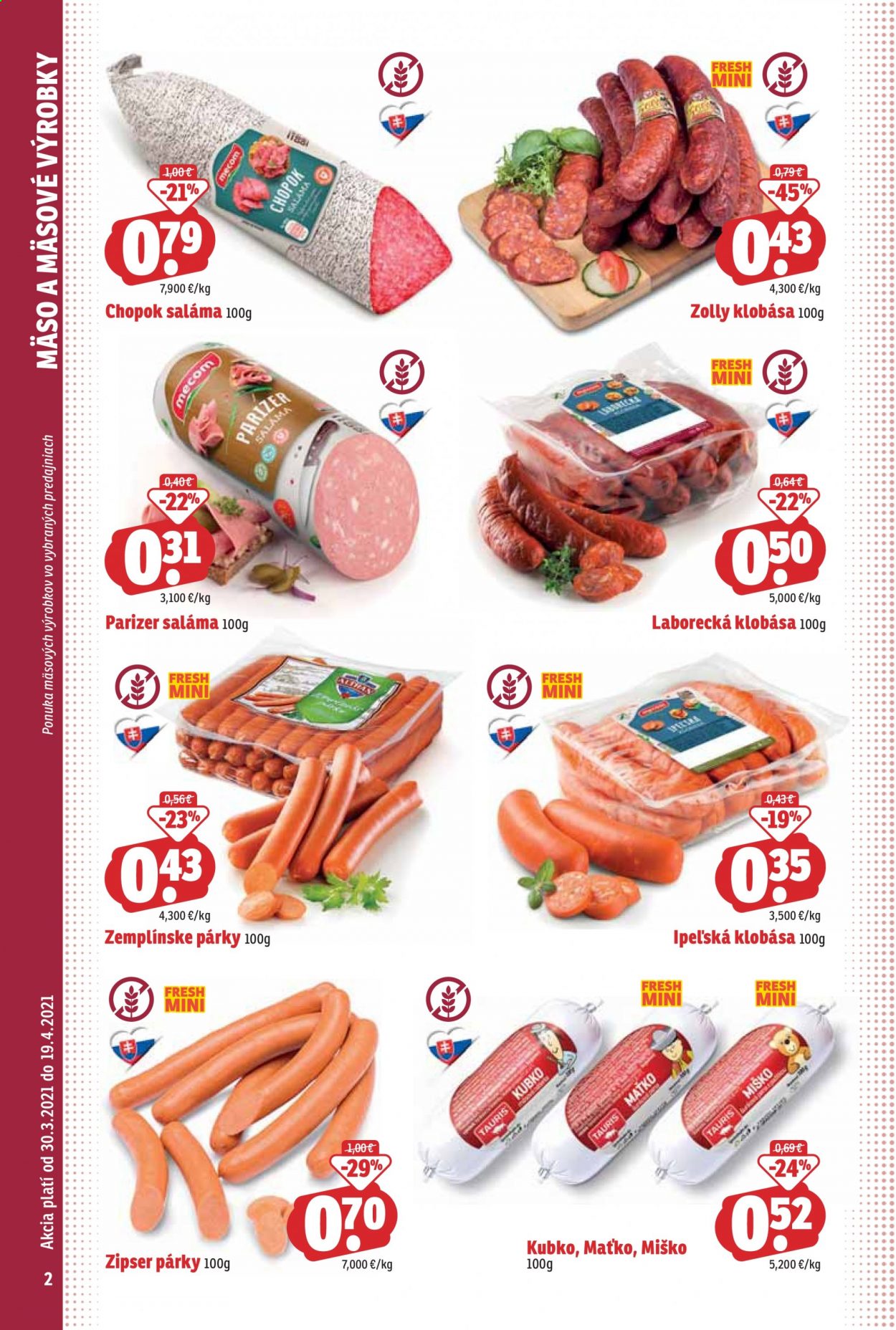Leták FRESH - 30.3.2021 - 19.4.2021. Strana 2