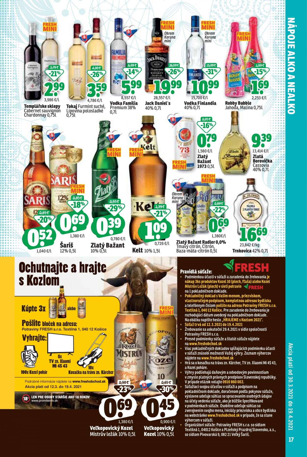 Leták FRESH - 30.3.2021 - 19.4.2021. Strana 17