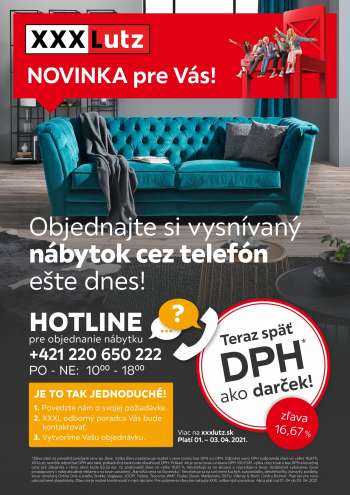 Leták XXXLutz - 1.4.2021 - 3.4.2021.
