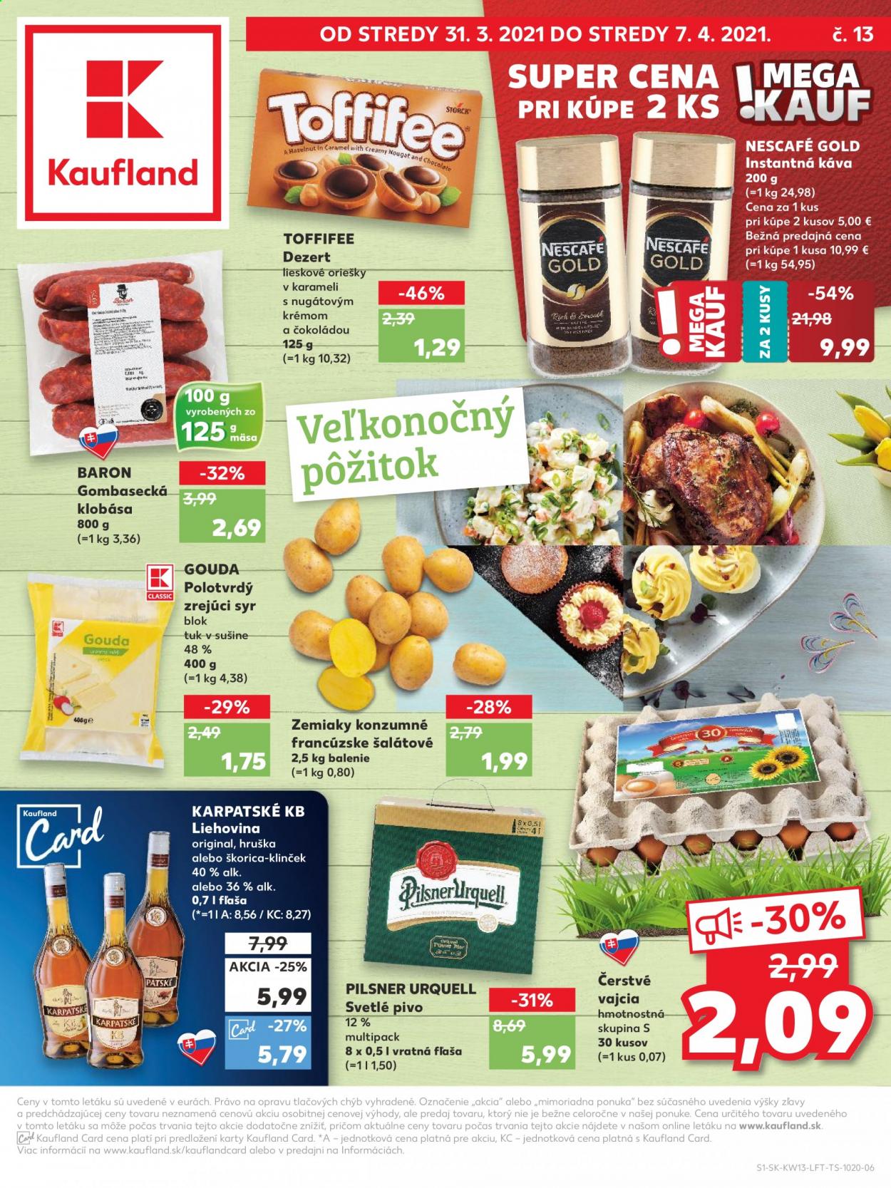 Leták Kaufland - 31.3.2021 - 7.4.2021. Strana 1