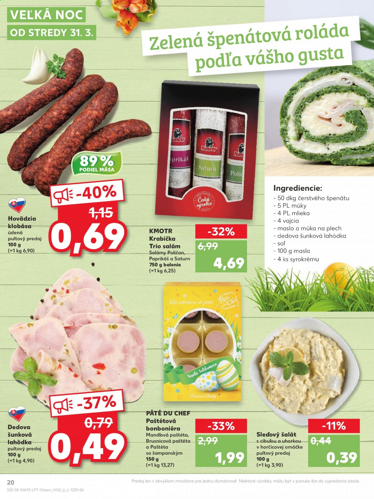Leták Kaufland - 31.3.2021 - 7.4.2021. Strana 20