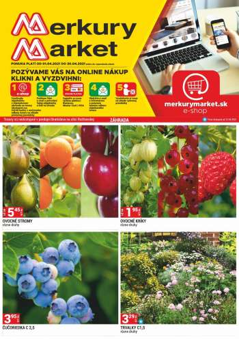 Leták Merkury Market - 1.4.2021 - 30.4.2021.