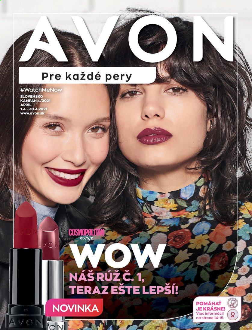 thumbnail - Leták Avon - 1.4.2021 - 30.4.2021 - Produkty v akcii - Avon, rúž. Strana 1.