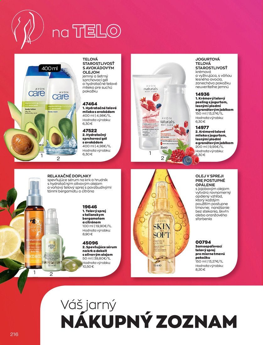 Leták Avon - 1.4.2021 - 30.4.2021. Strana 216