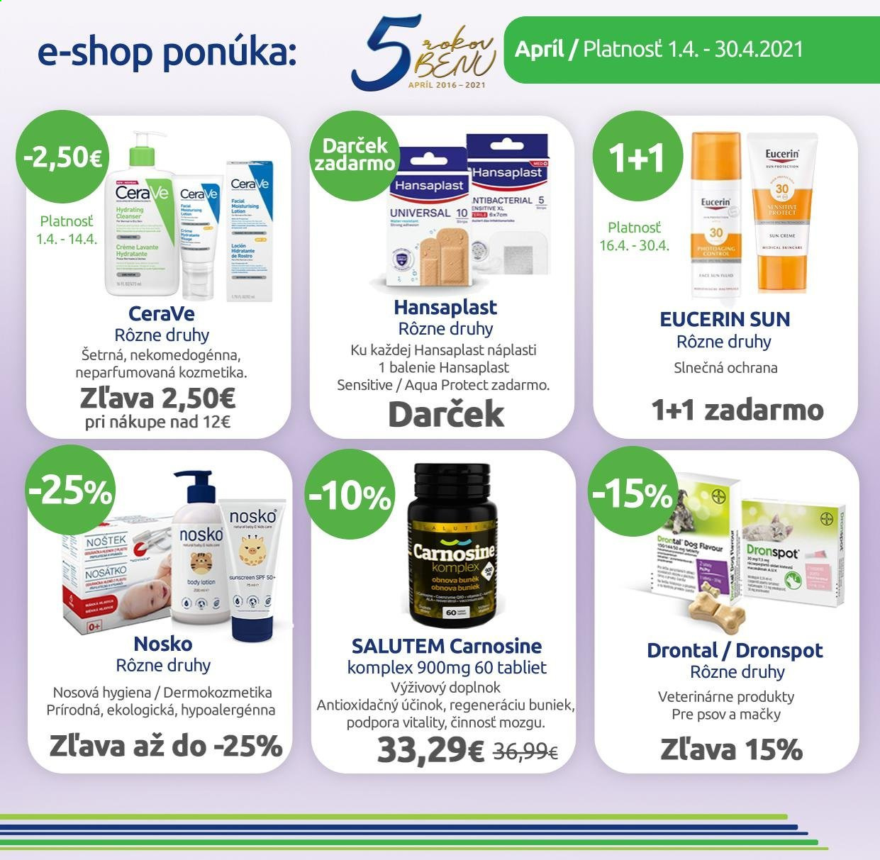 Leták BENU Lekáreň - 1.4.2021 - 30.4.2021. Strana 2