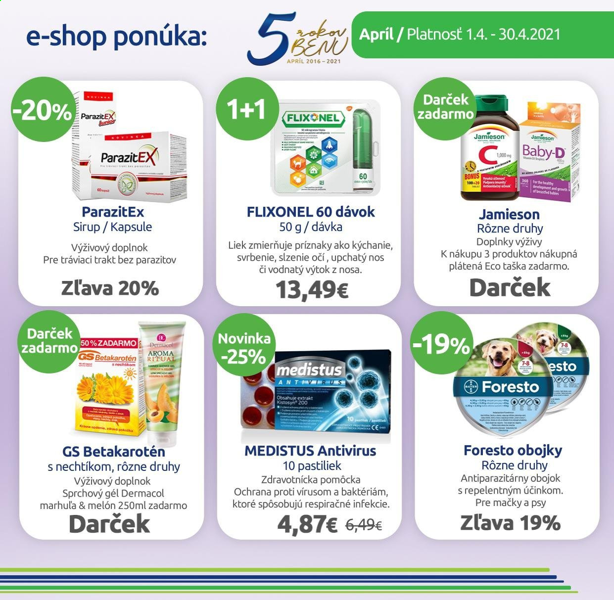 Leták BENU Lekáreň - 1.4.2021 - 30.4.2021. Strana 3