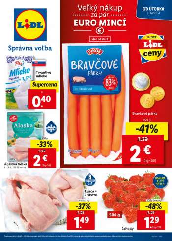 Leták Lidl - 6.4.2021 - 11.4.2021.