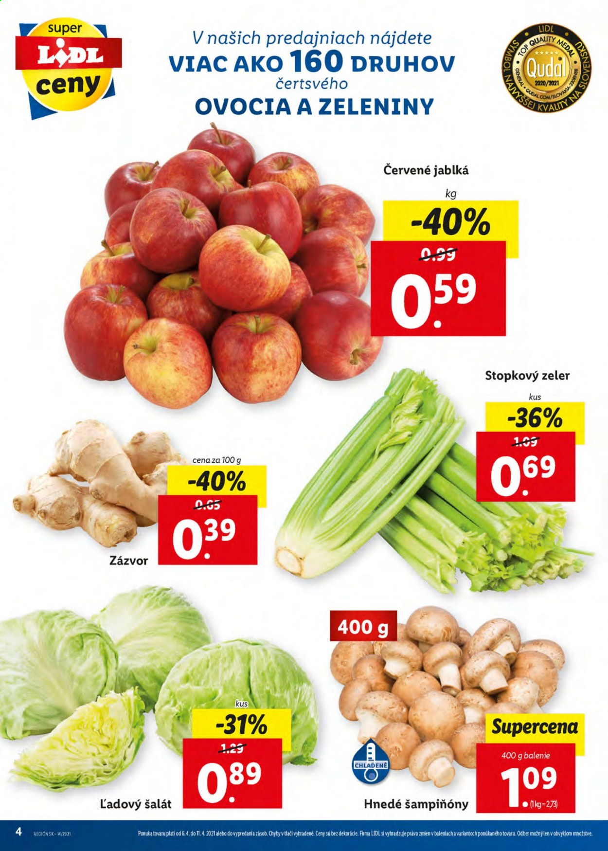 Leták Lidl - 6.4.2021 - 11.4.2021. Strana 4