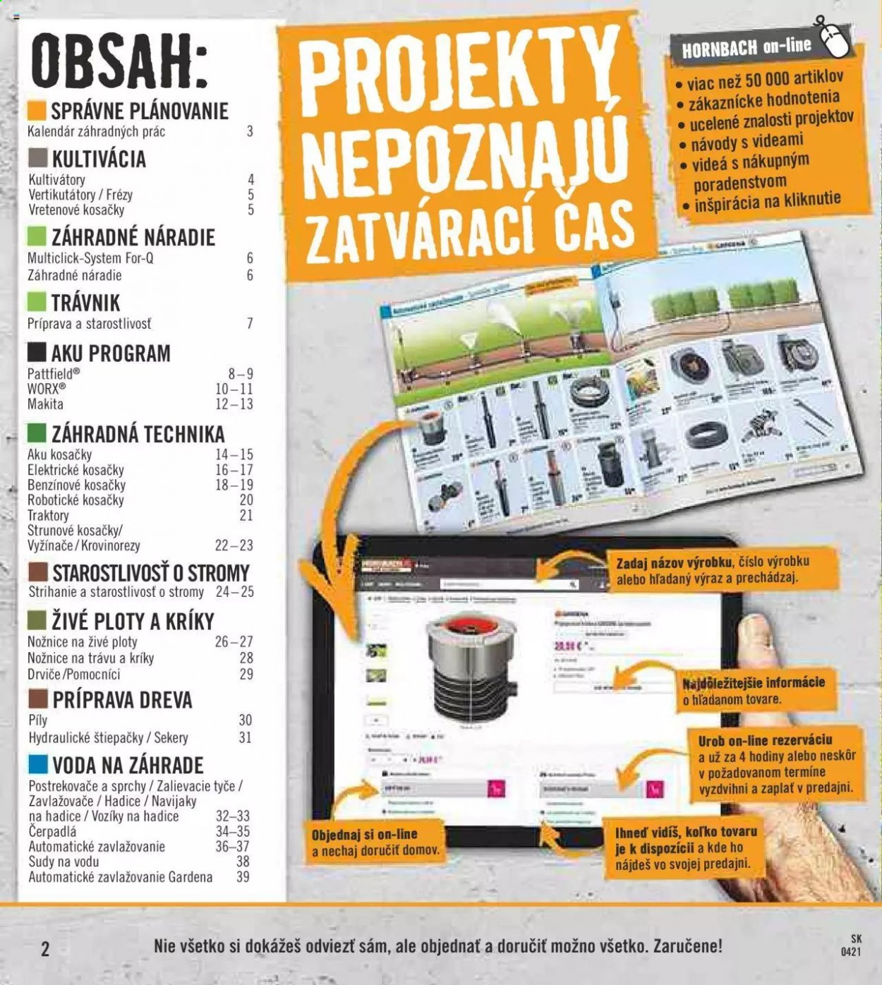 Leták Hornbach - 29.3.2021 - 29.6.2021. Strana 2