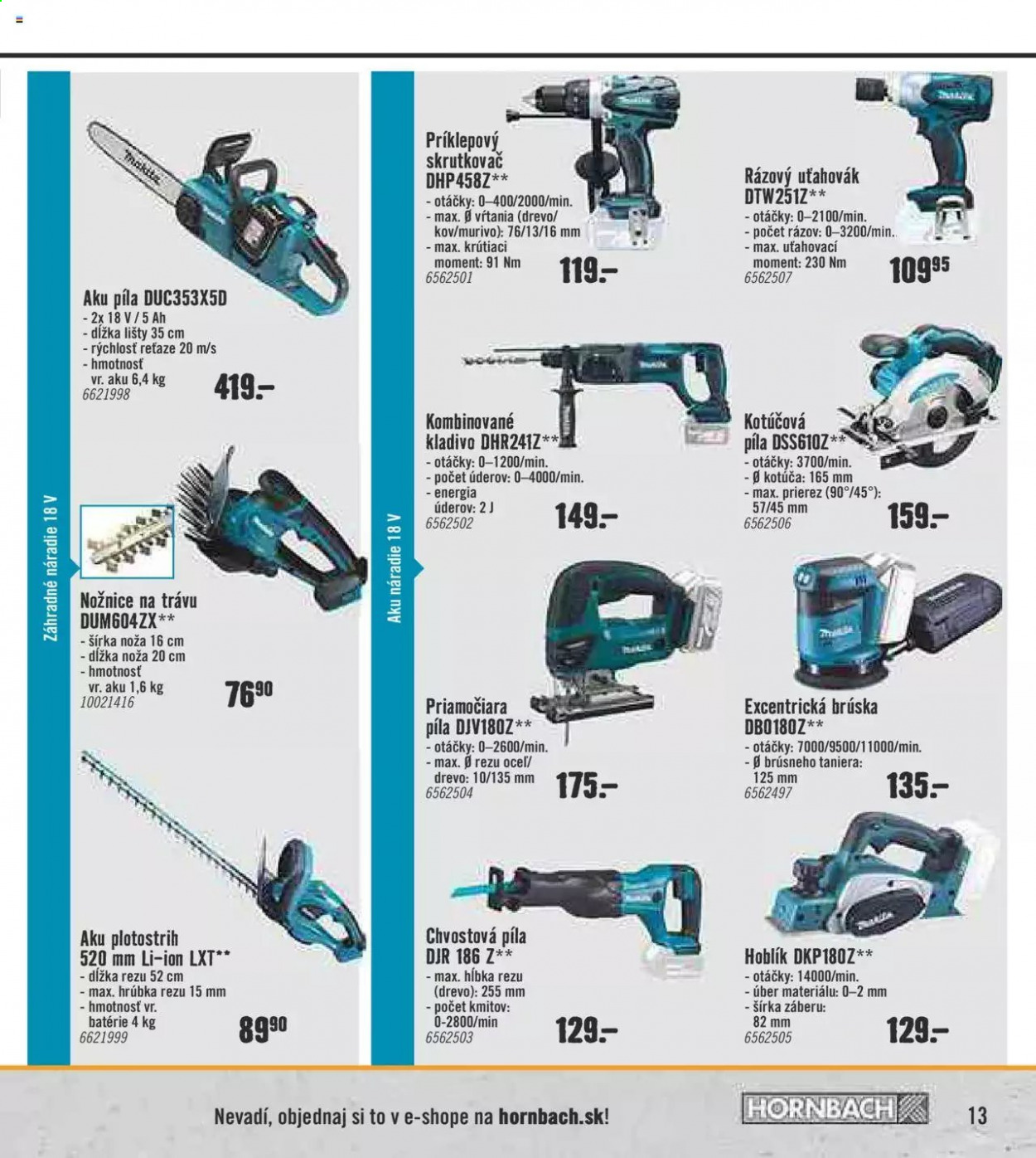Leták Hornbach - 29.3.2021 - 29.6.2021. Strana 13