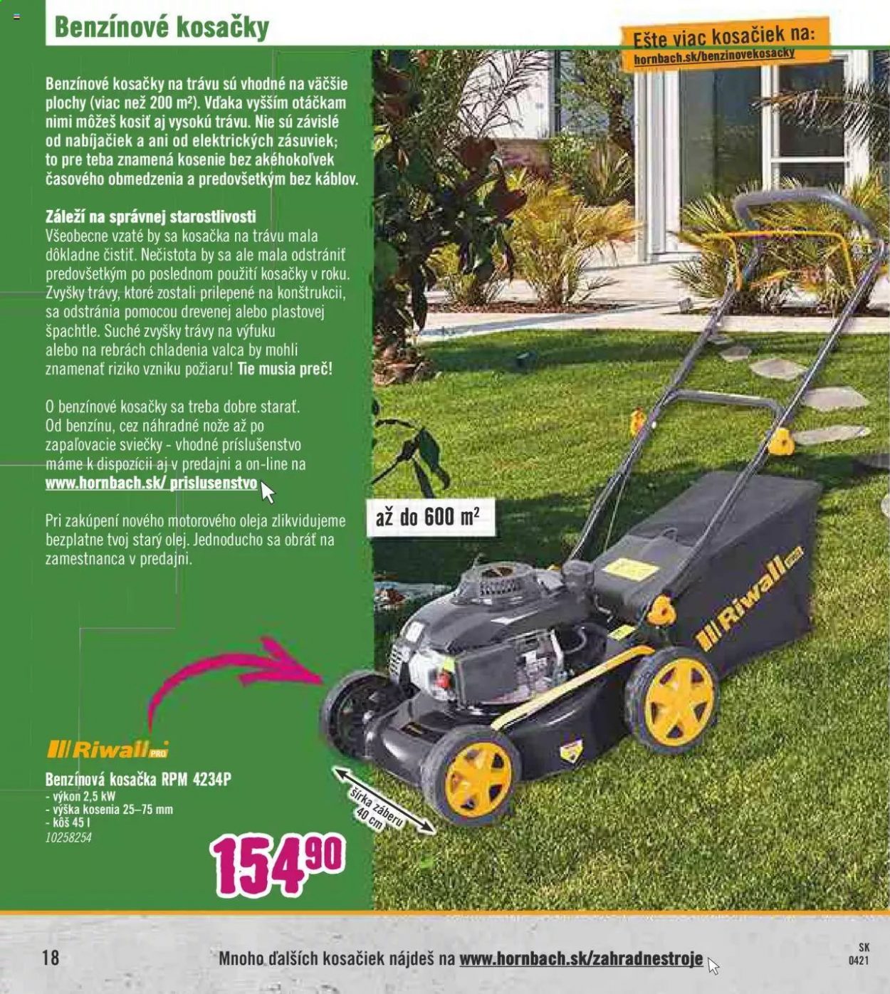 Leták Hornbach - 29.3.2021 - 29.6.2021. Strana 18
