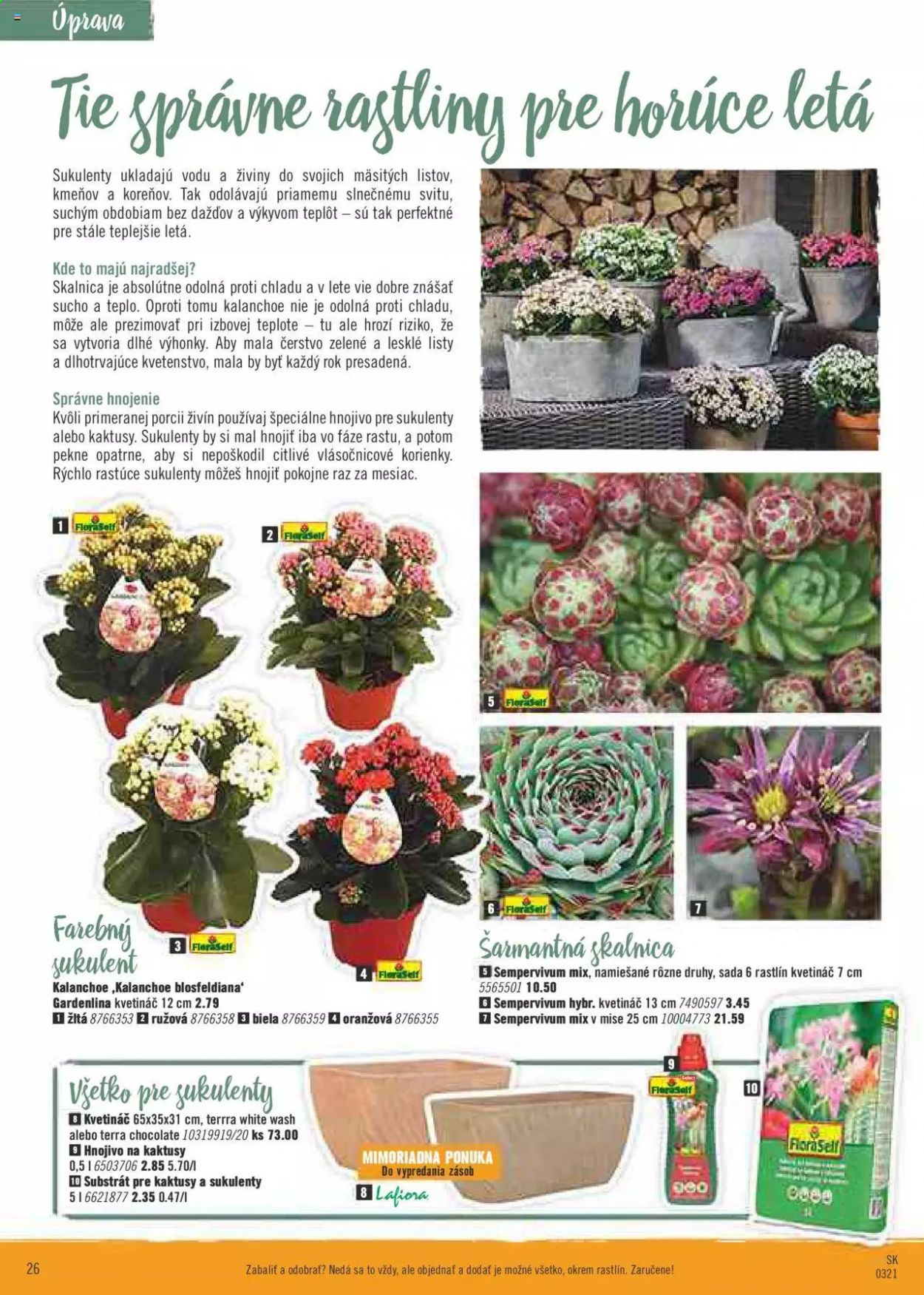thumbnail - Leták Hornbach - 7.4.2021 - 7.5.2021 - Produkty v akcii - kaktus, kvetináč, sukulent, hnojivo, substrát, kalanchoe. Strana 26.