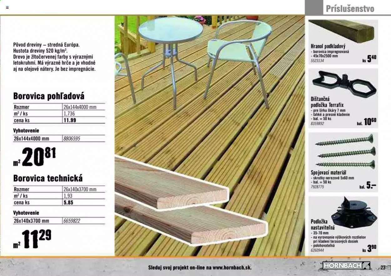 Leták Hornbach - 19.3.2021 - 19.6.2021. Strana 23