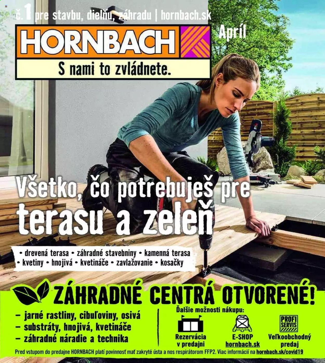 Leták Hornbach - 31.3.2021 - 27.4.2021. Strana 1