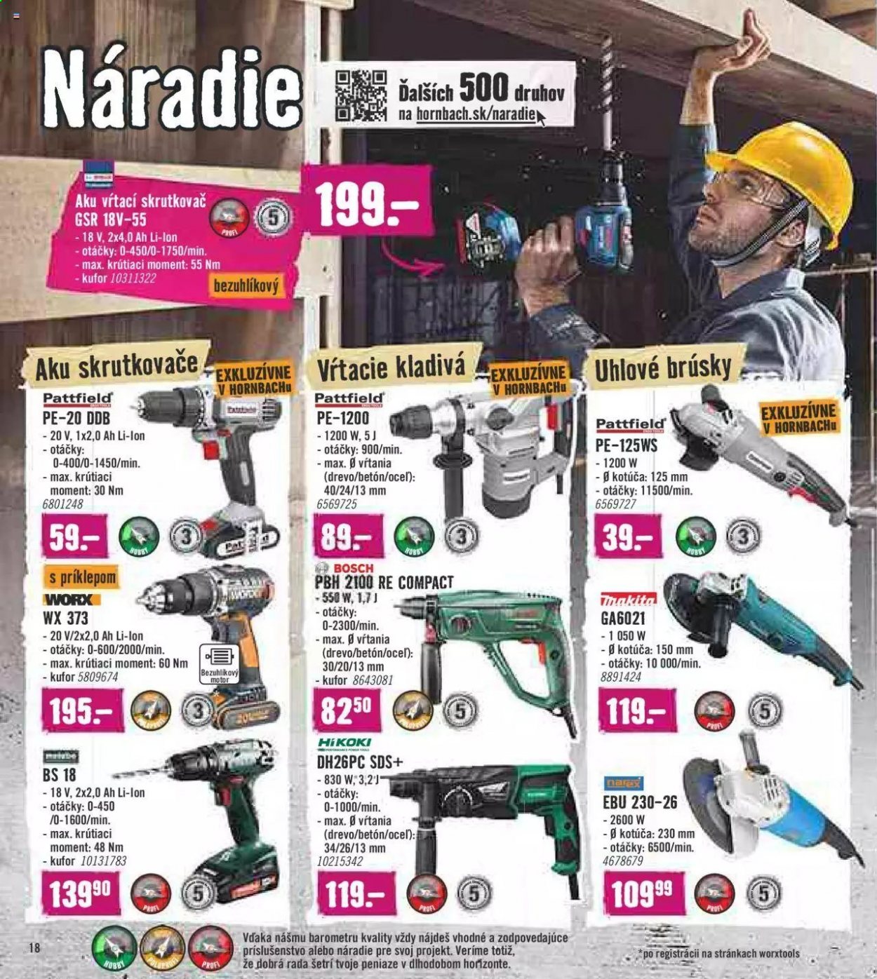 Leták Hornbach - 31.3.2021 - 27.4.2021. Strana 18