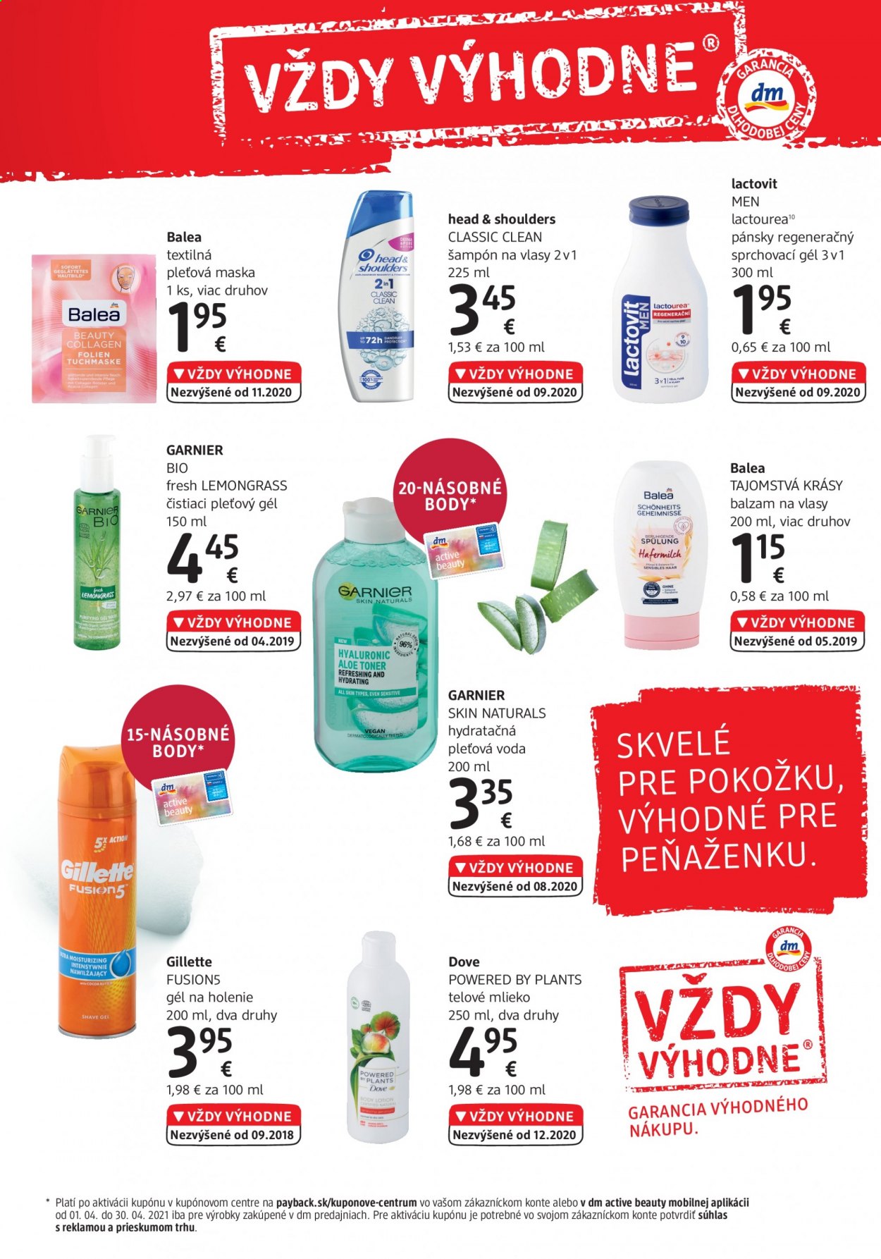 Leták dm drogerie. Strana 4