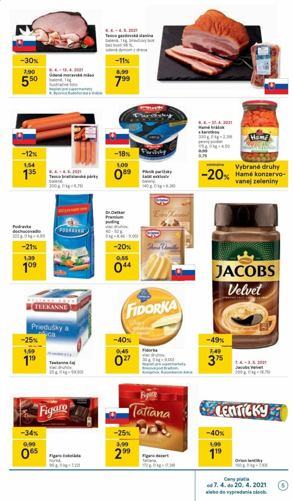 Leták TESCO supermarket - 6.4.2021 - 13.4.2021. Strana 5