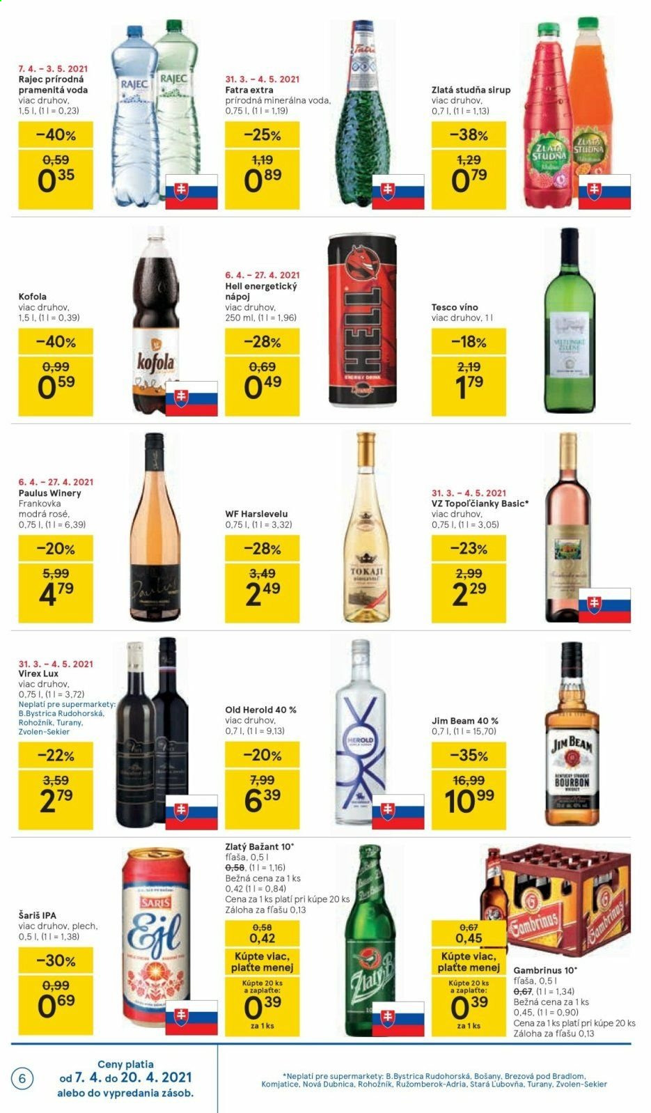 Leták TESCO supermarket - 6.4.2021 - 13.4.2021. Strana 6