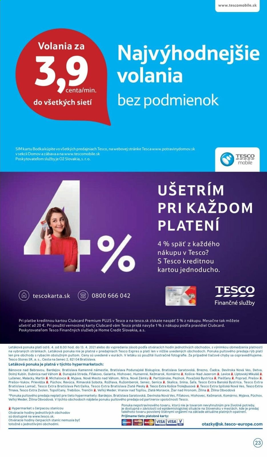 Leták TESCO - 6.4.2021 - 13.4.2021. Strana 23