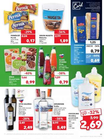 thumbnail - PODRAVKA Cestoviny farfalle 500 g (*=1 kg A: 1,58 / KC: 1,38) alebo tarhoňa 600 g (*=1 kg A: 1,32 / KC: 1,15)