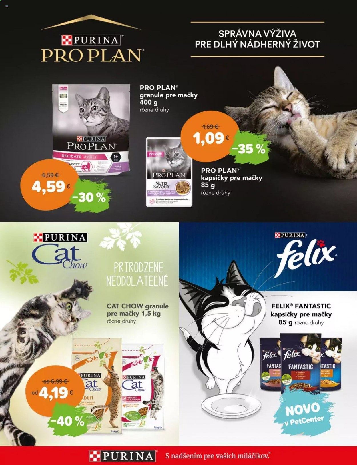 thumbnail - Leták Pet Center - 7.4.2021 - 2.5.2021 - Produkty v akcii - granule pre mačky, kapsičky pre mačky, Purina, Pro Plan, Felix. Strana 5.